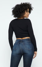 Load image into Gallery viewer, Square neck cropped long sleeve
