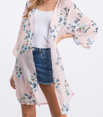 Stop and smell the Flowers Kimono