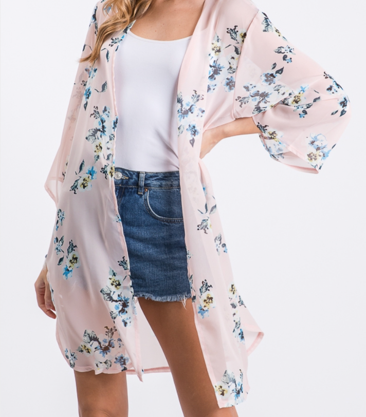 Stop and smell the Flowers Kimono